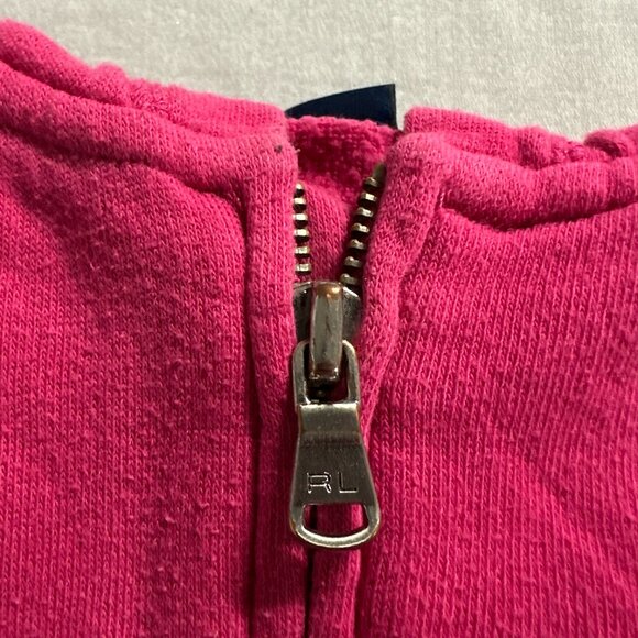 Polo Pink Hoodie with Green Logo - Picture 4 of 10